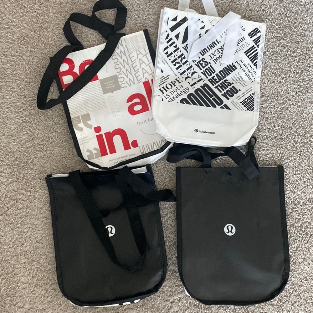 4 Lululemon Reusable Shopping Tote Bags